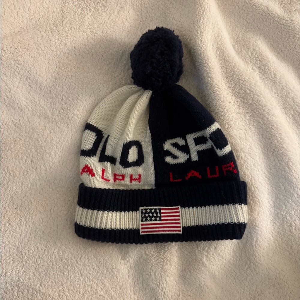 Ralph Lauren Black and White Beanie